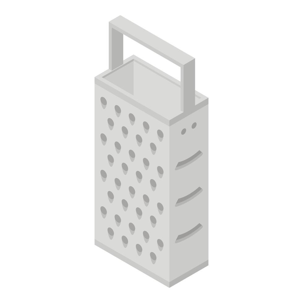 Cheese grater icon, isometric style vector