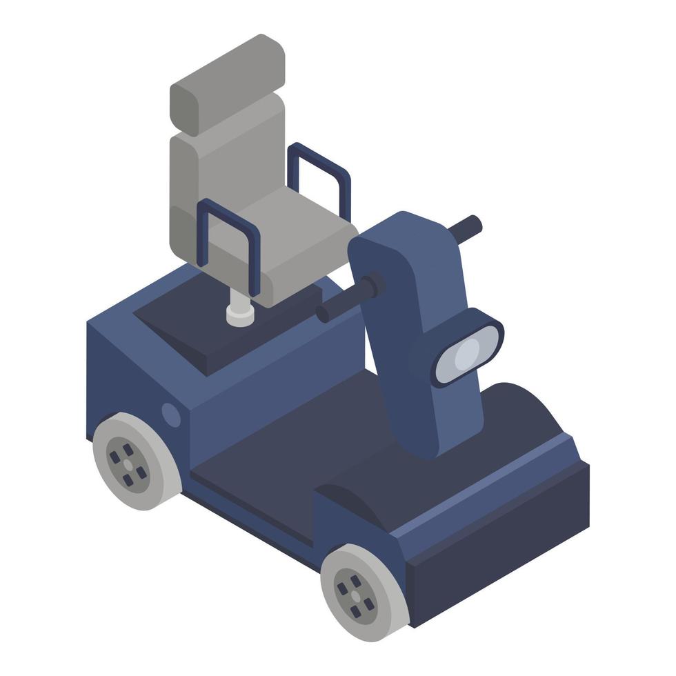 Electric scooter icon, isometric style vector