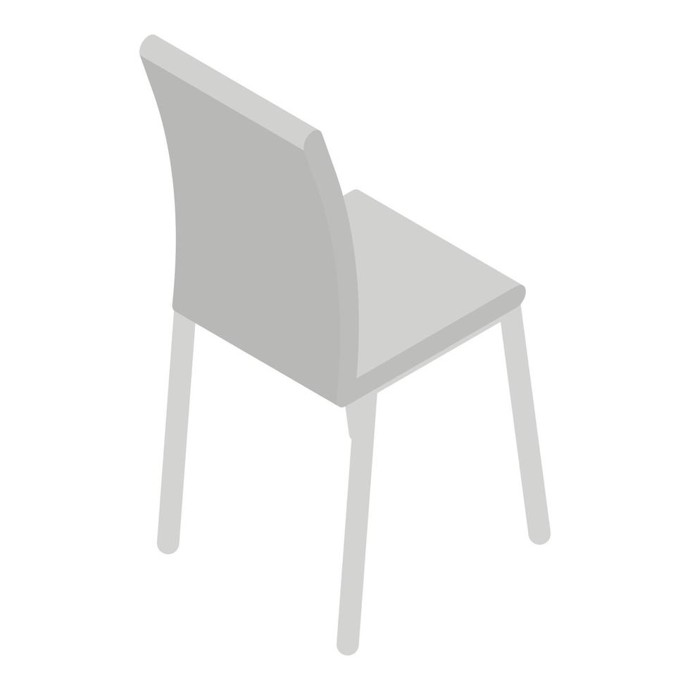 Textile chair icon, isometric style vector