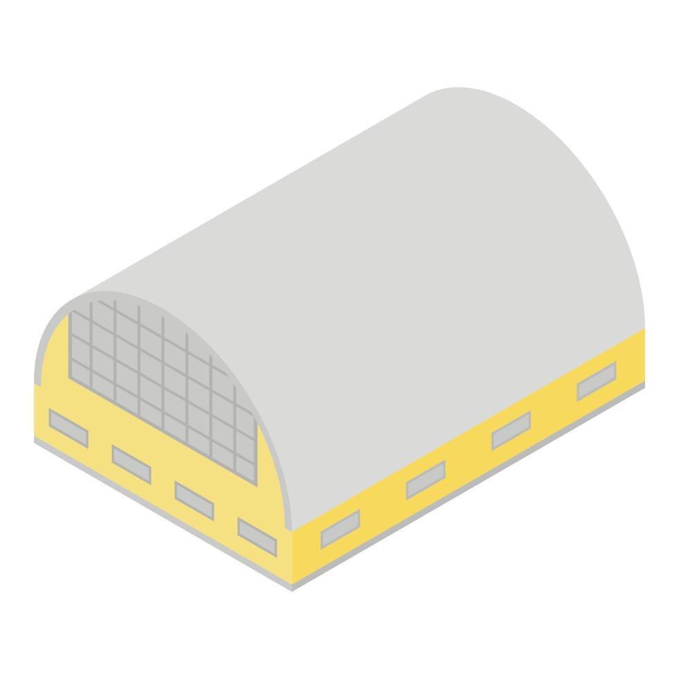 Business hangar icon, isometric style vector