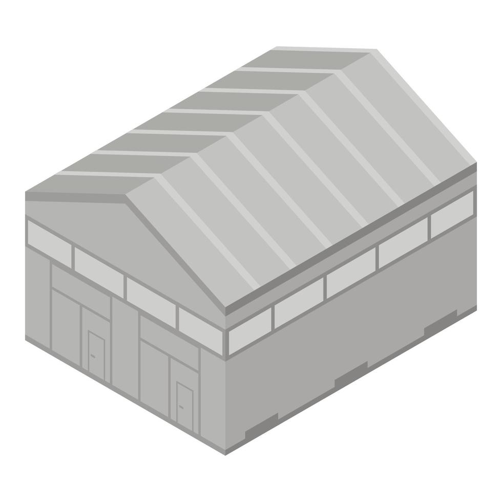 Warehouse icon, isometric style vector