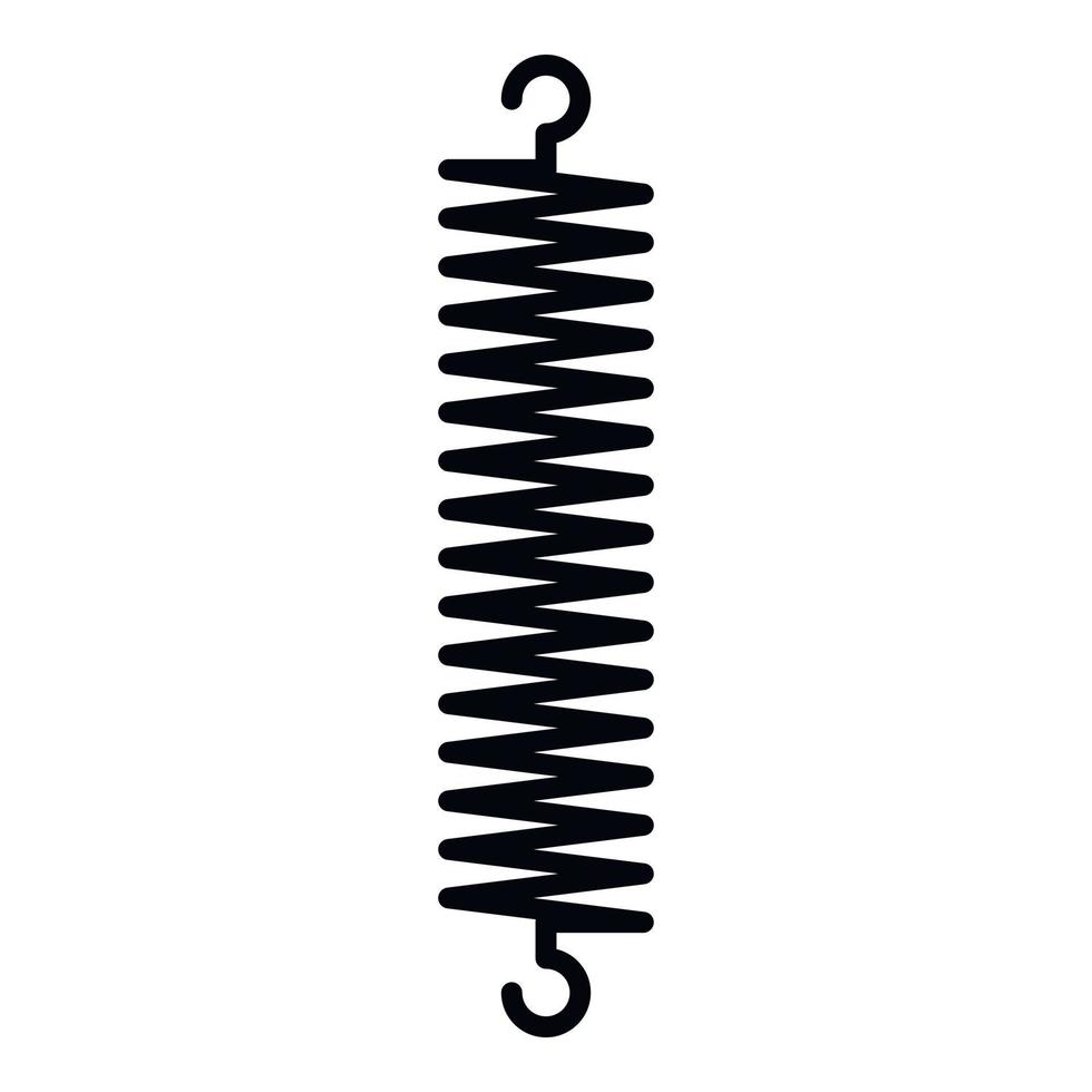 Spiral spring icon, outline style vector