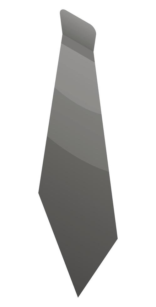 Black necktie icon, isometric style vector