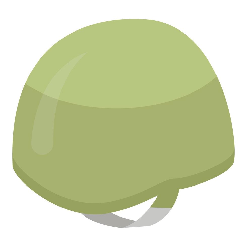 Army helmet icon, isometric style vector