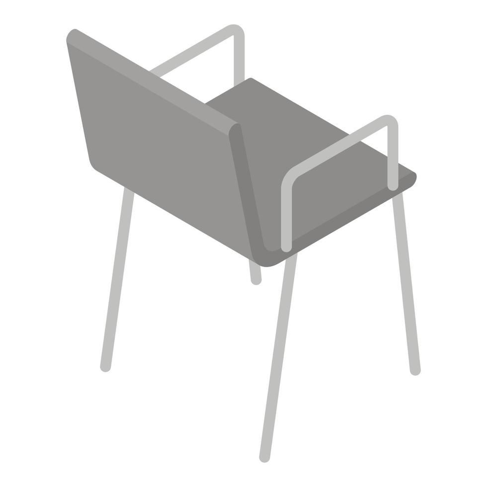 Office chair icon, isometric style vector