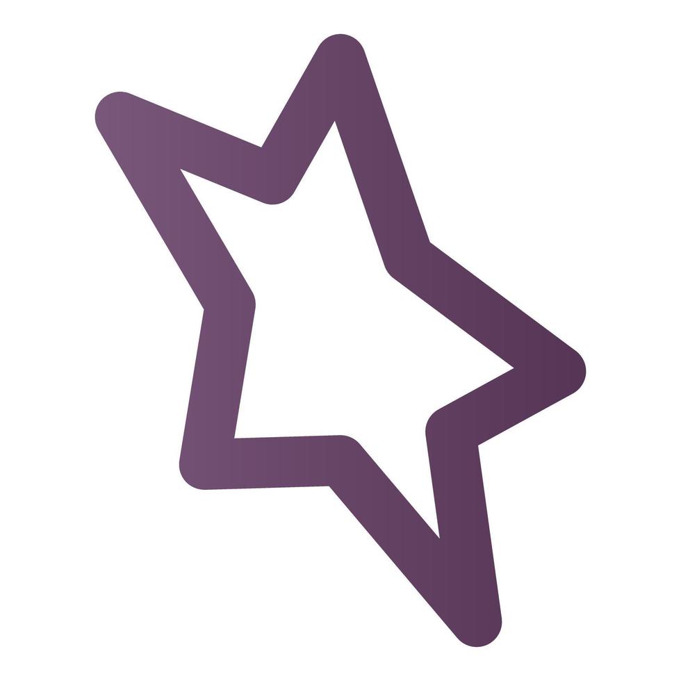 Star icon, isometric style vector