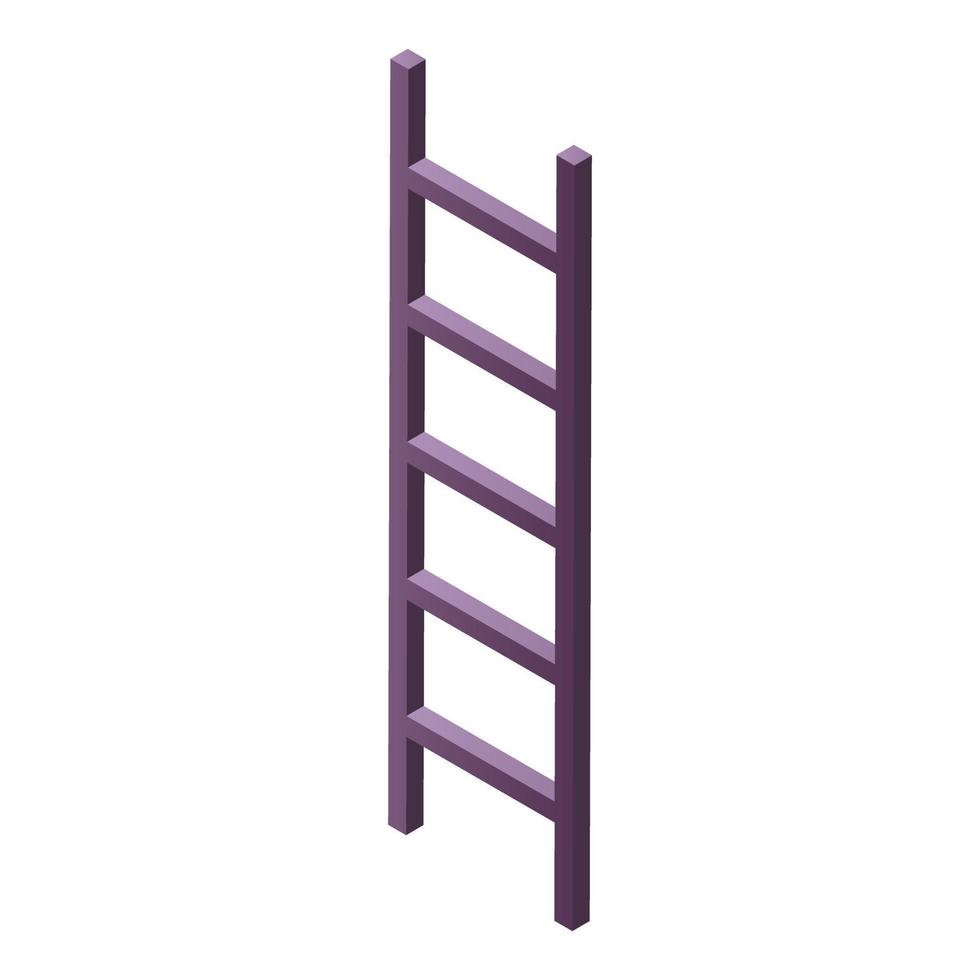Staircase icon, isometric style vector