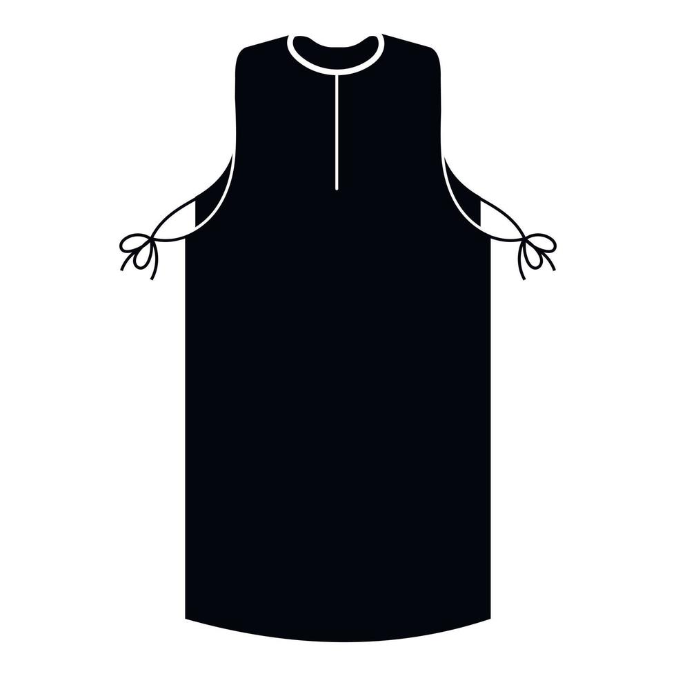 Apron icon, simple style vector