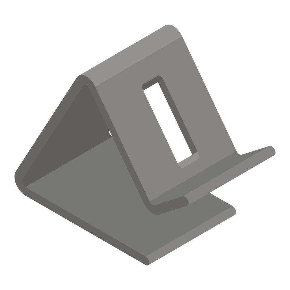 Car phone holder icon, isometric style vector