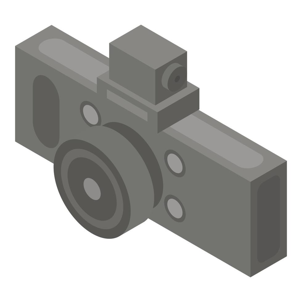 Car dvr camera icon, isometric style vector