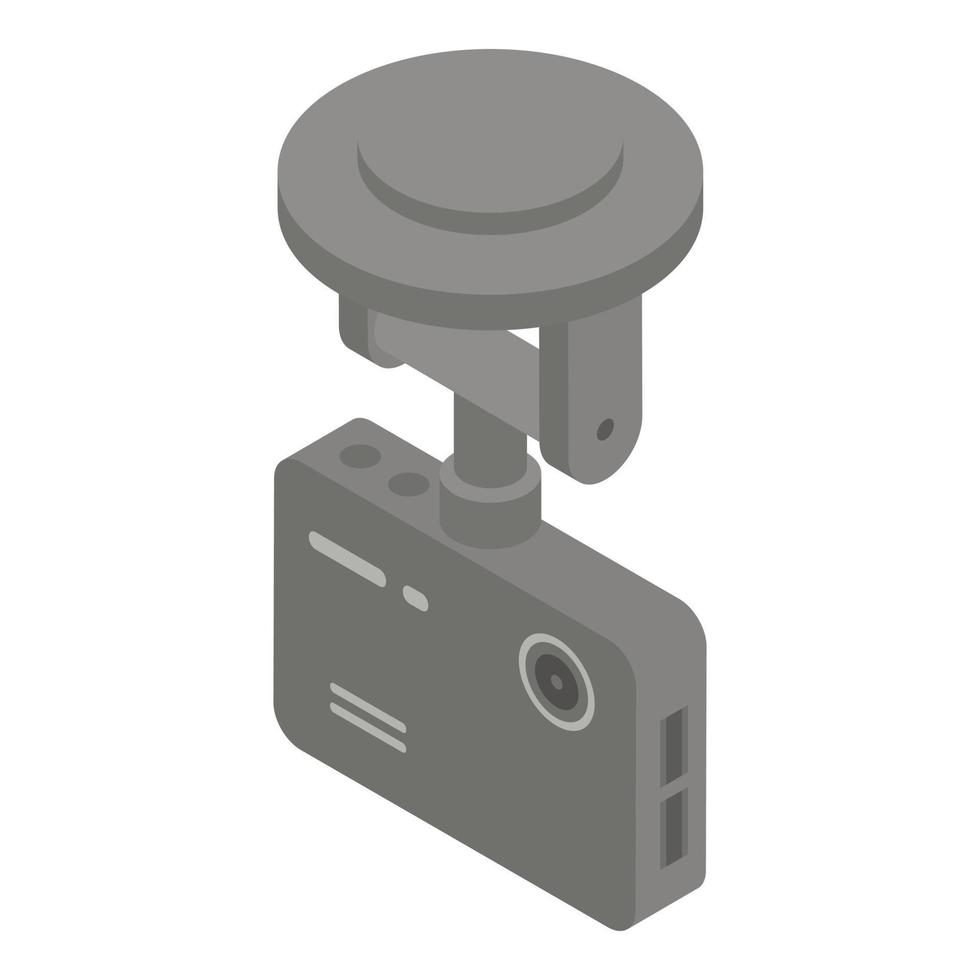 icono de cámara dvr, estilo isométrico vector