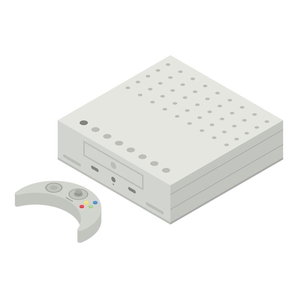 Modern console icon, isometric style vector