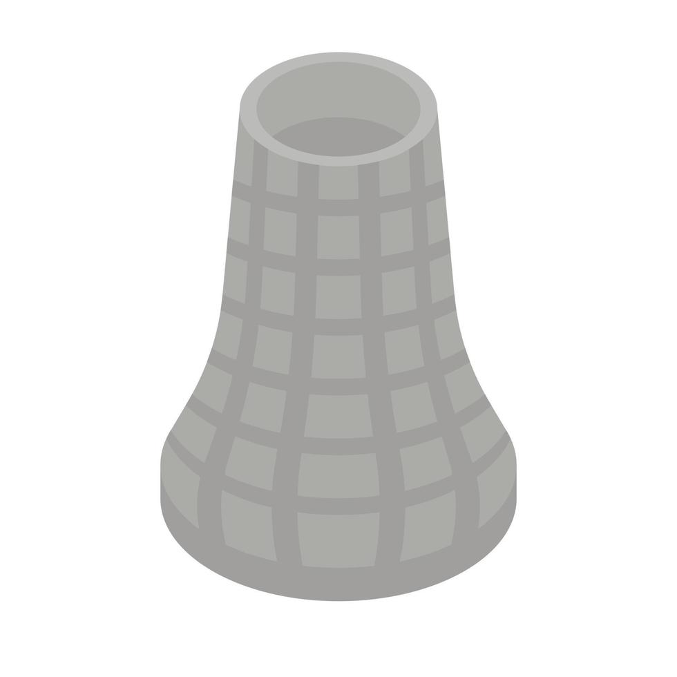Cooling tower icon, isometric style vector
