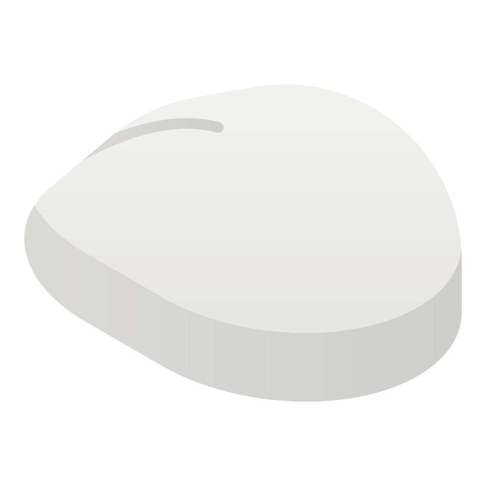 Computer mouse icon, isometric style vector