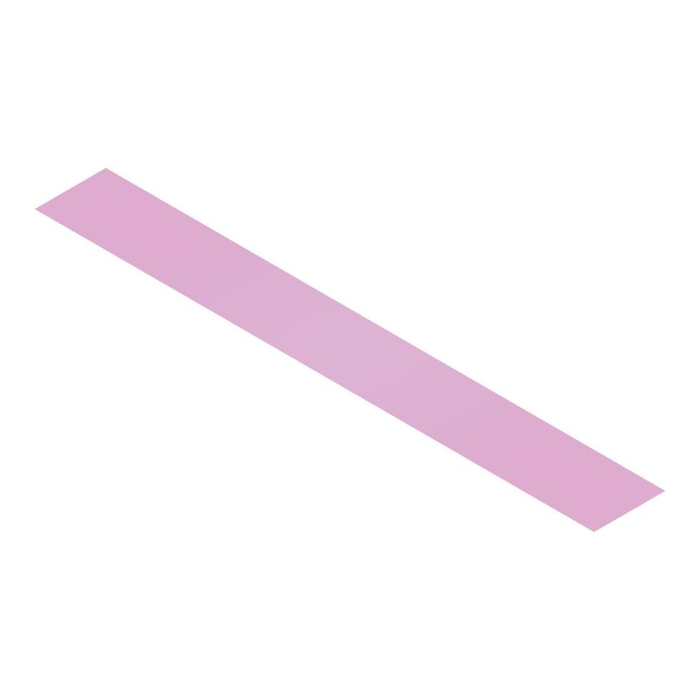 Minus sign icon, isometric style vector