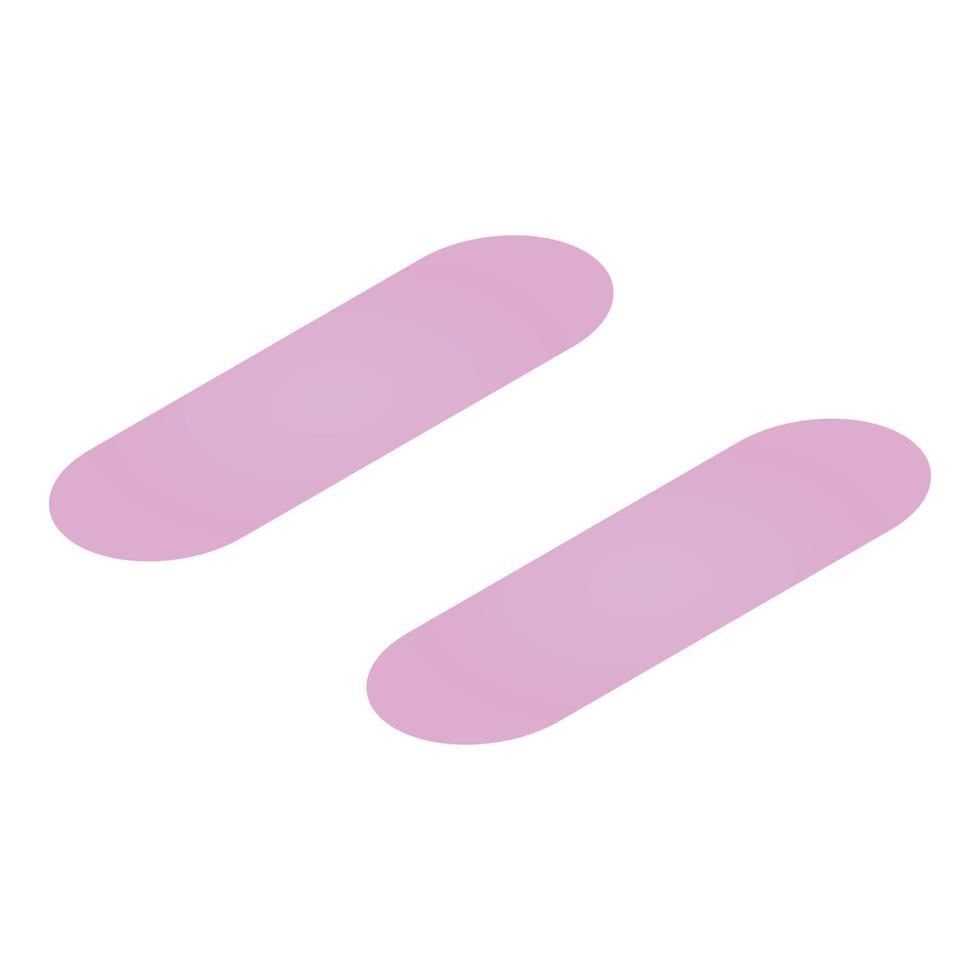 Equal sign icon, isometric style vector