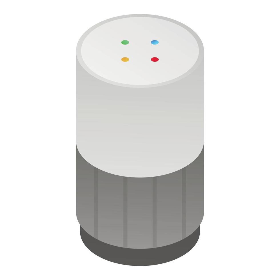 Smart speaker icon, isometric style vector