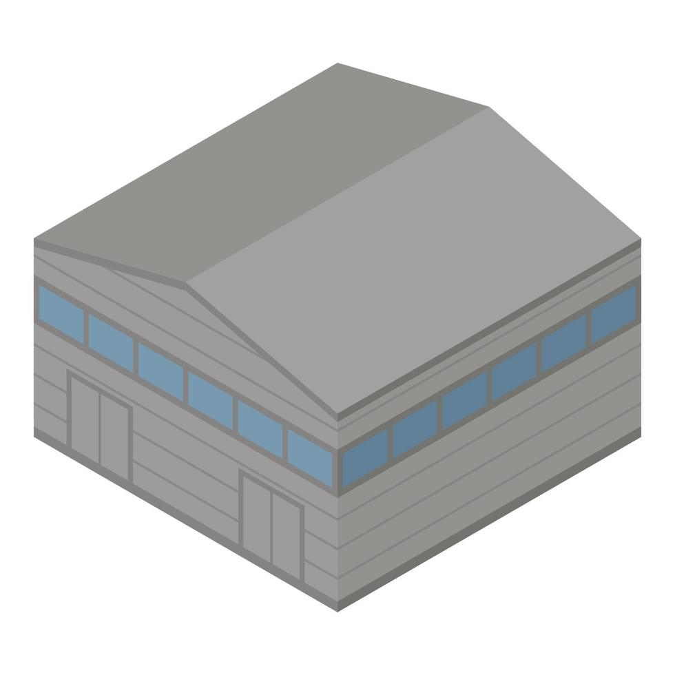 Warehouse icon, isometric style vector