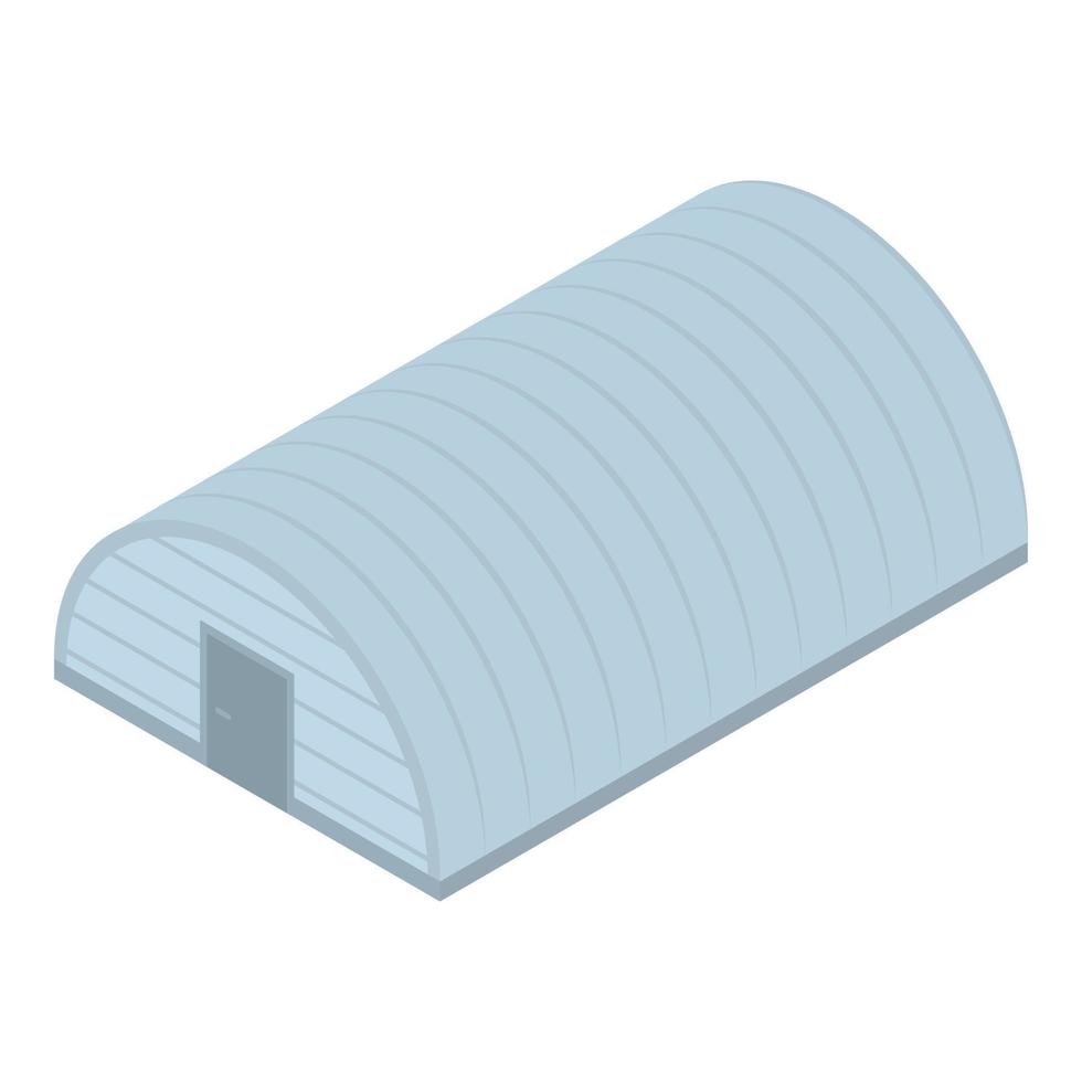 Hangar icon, isometric style vector