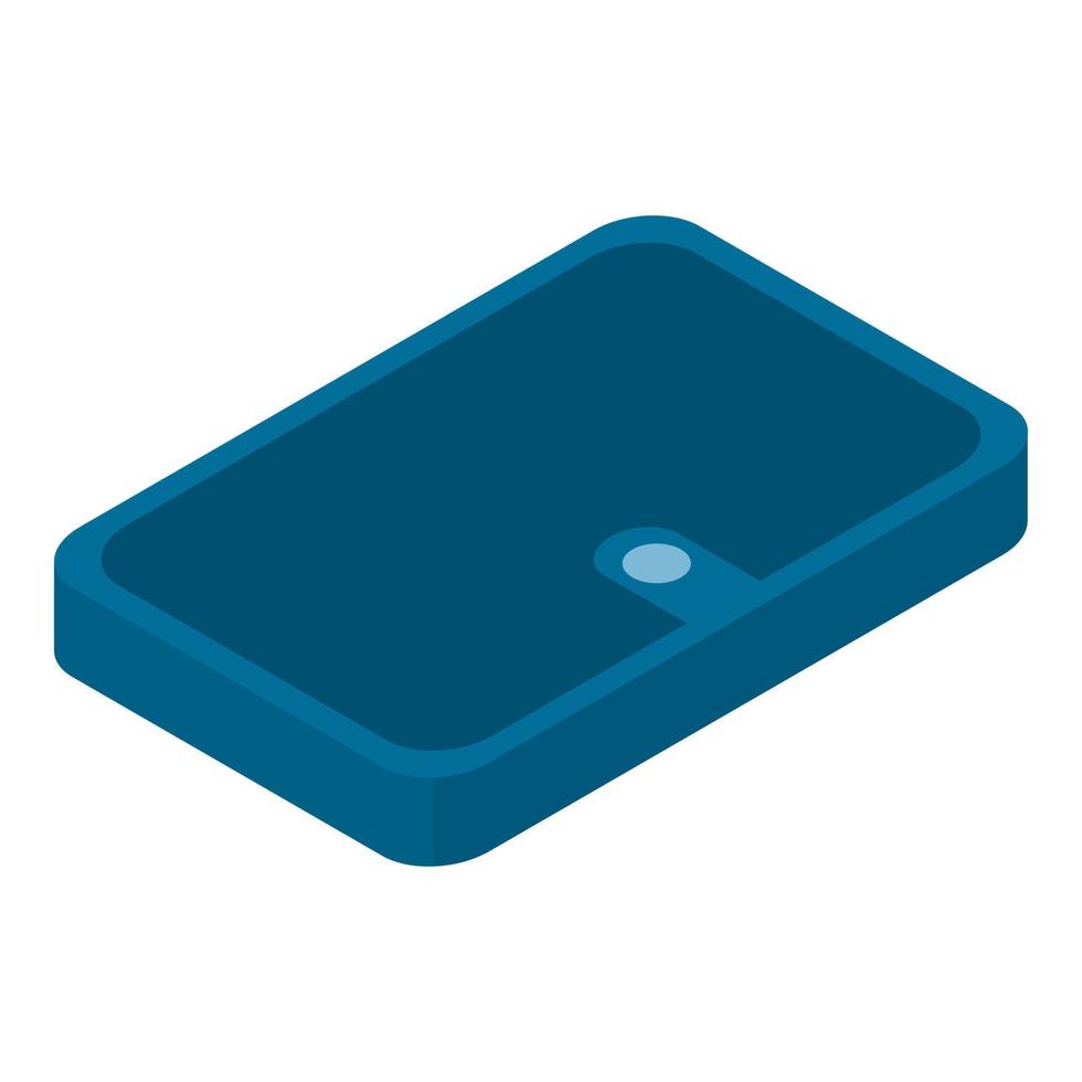 Leather notebook icon, isometric style vector