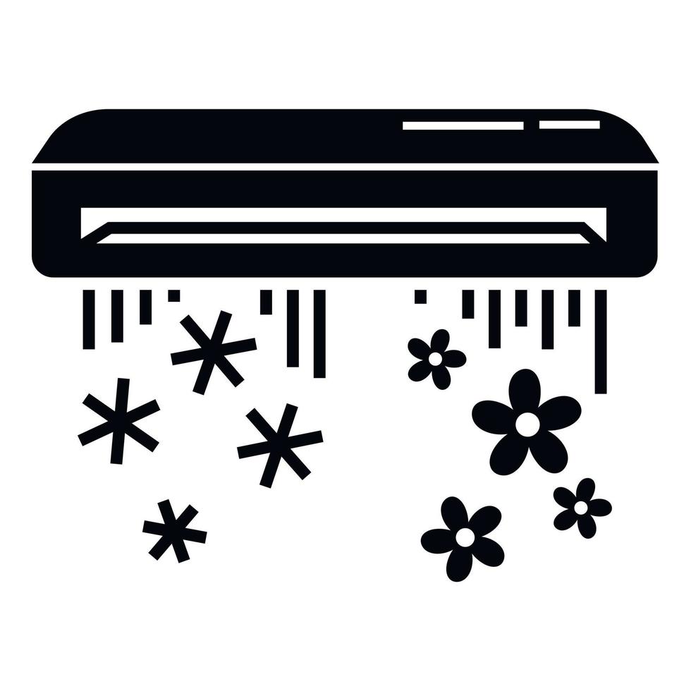 Air conditioner icon, simple style vector