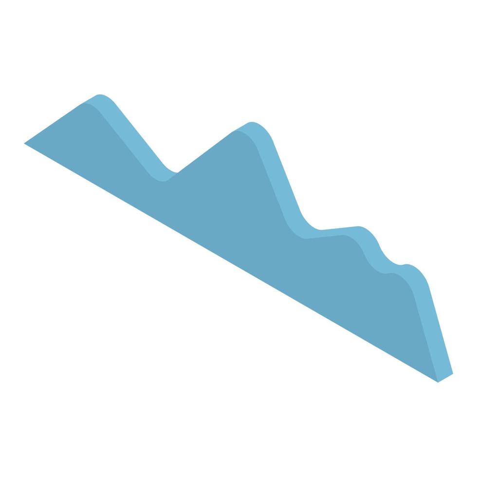 Diagram icon, isometric style vector