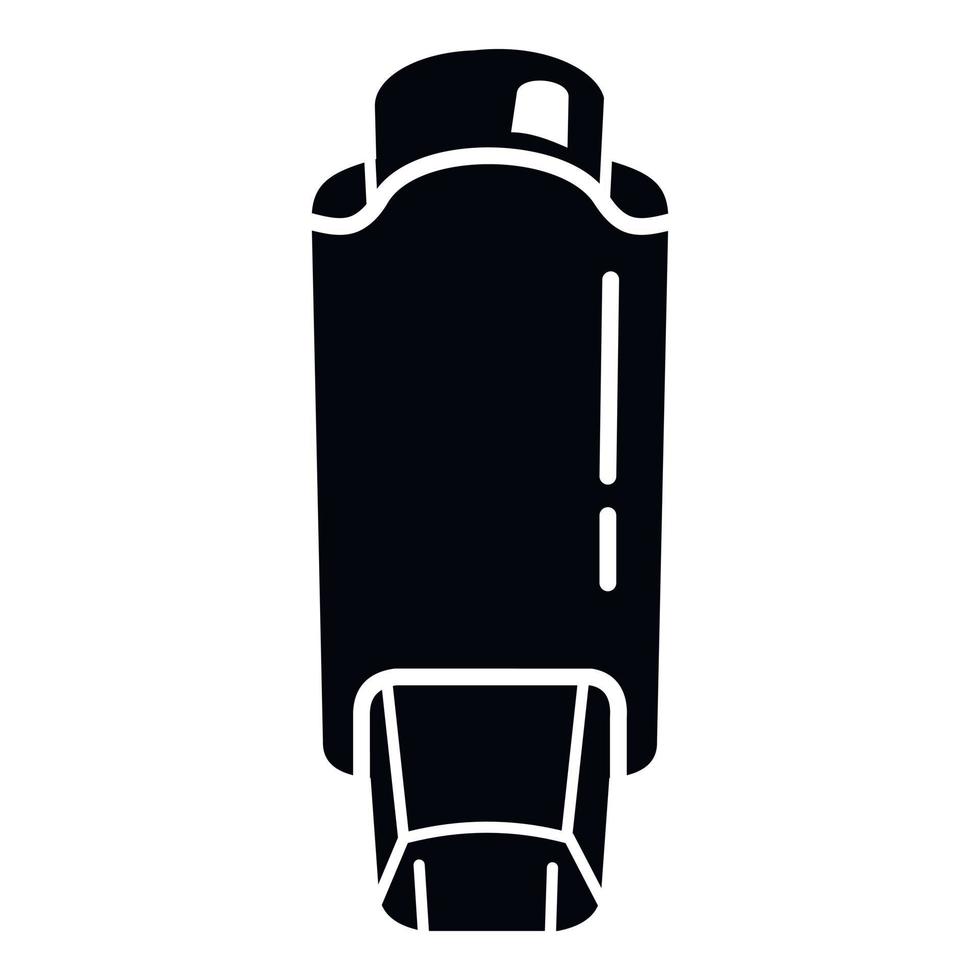 Inhaler icon, simple style vector