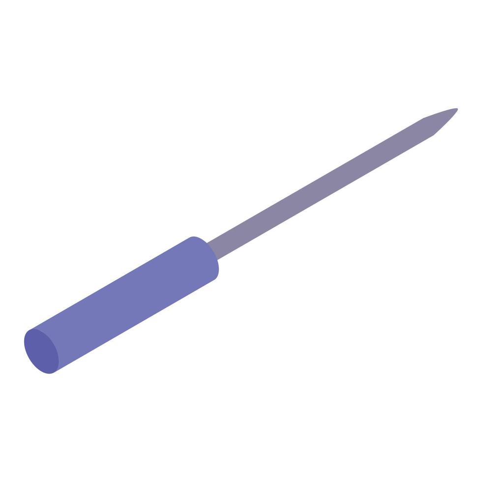 Screwdriver icon, isometric style vector