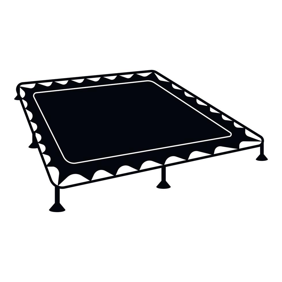 Trampoline icon, simple style vector
