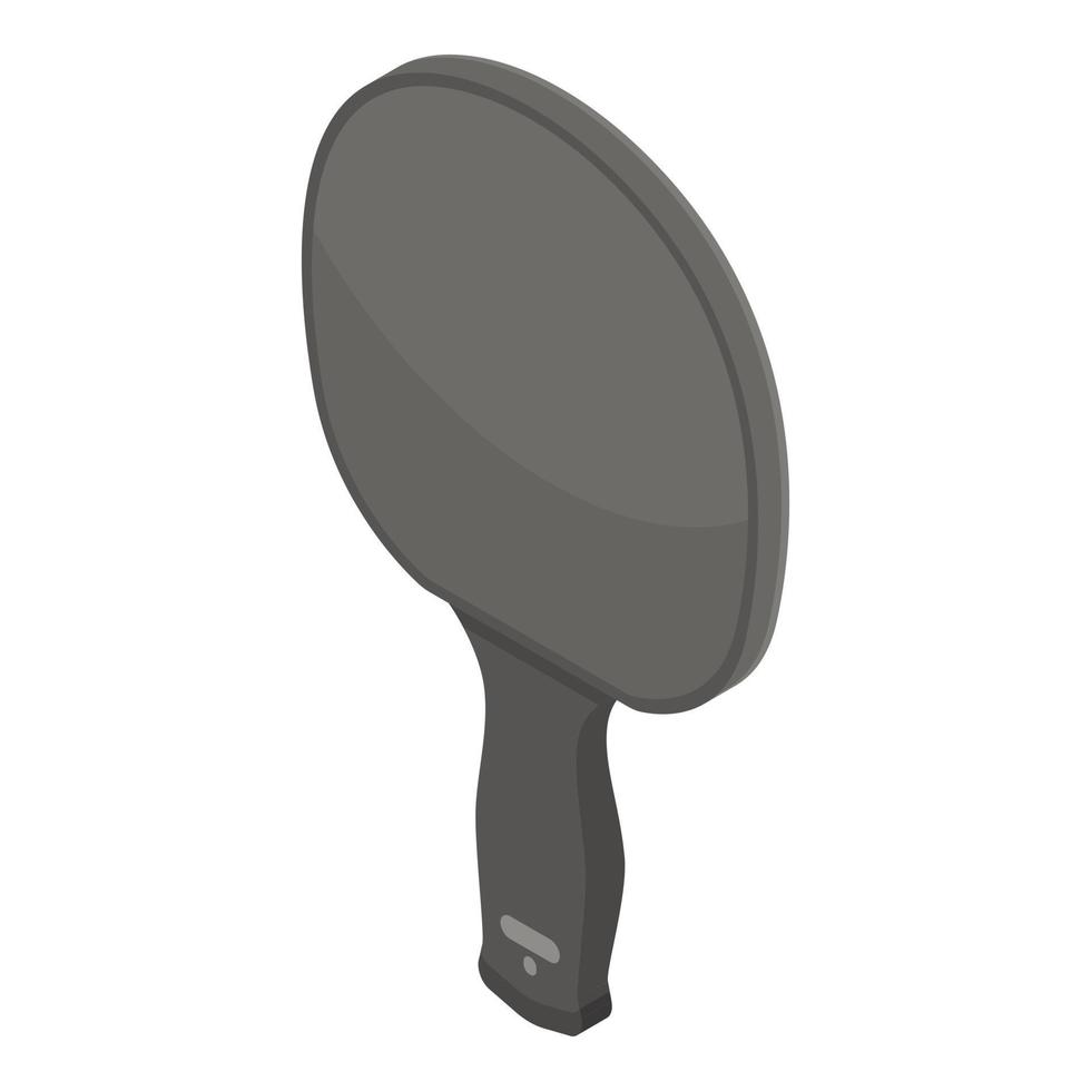 Table tennis racket case icon, isometric style vector