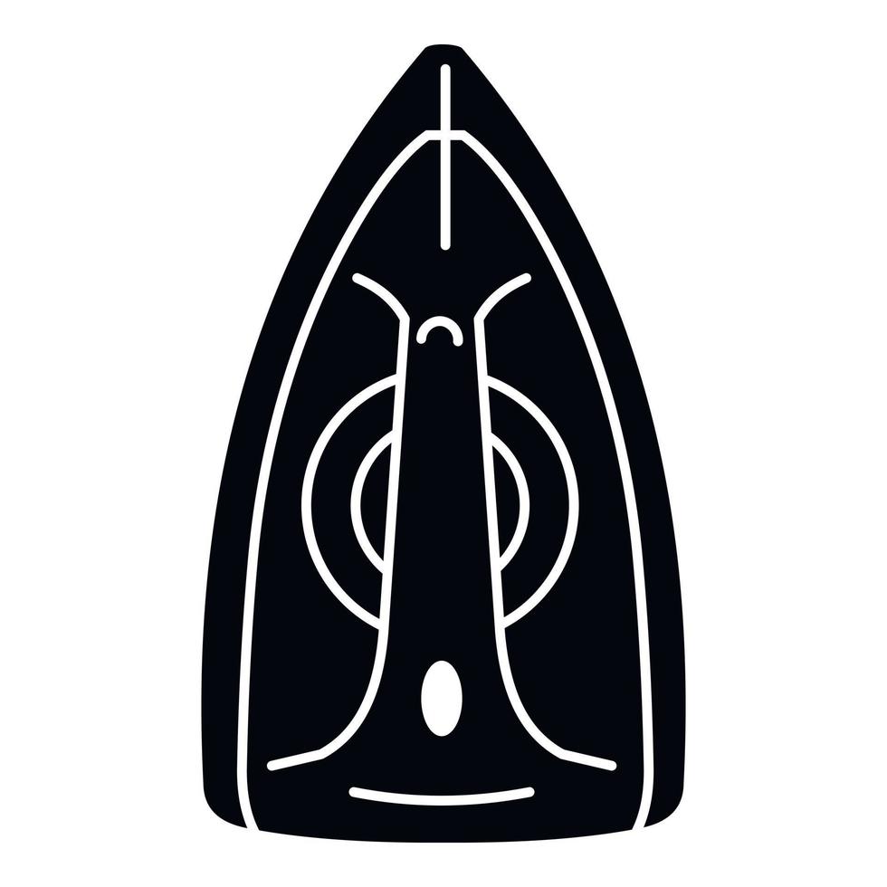 Cloth iron icon, simple style vector