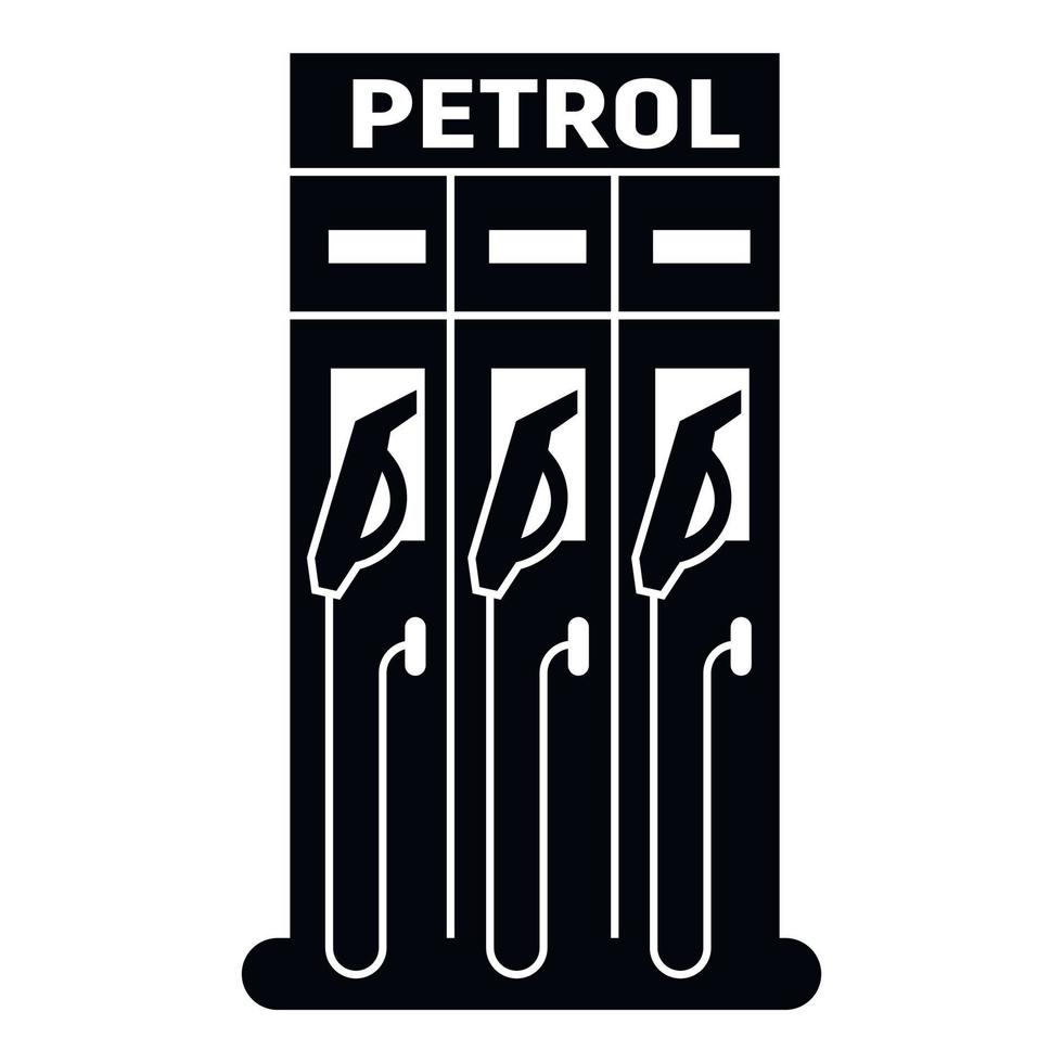 Petrol fuel pistol icon, simple style vector