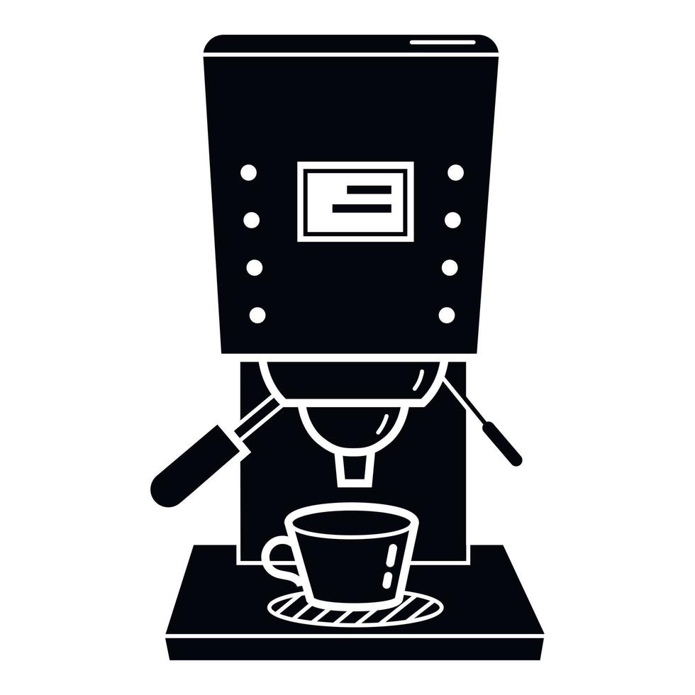 Modern coffee machine icon, simple style vector