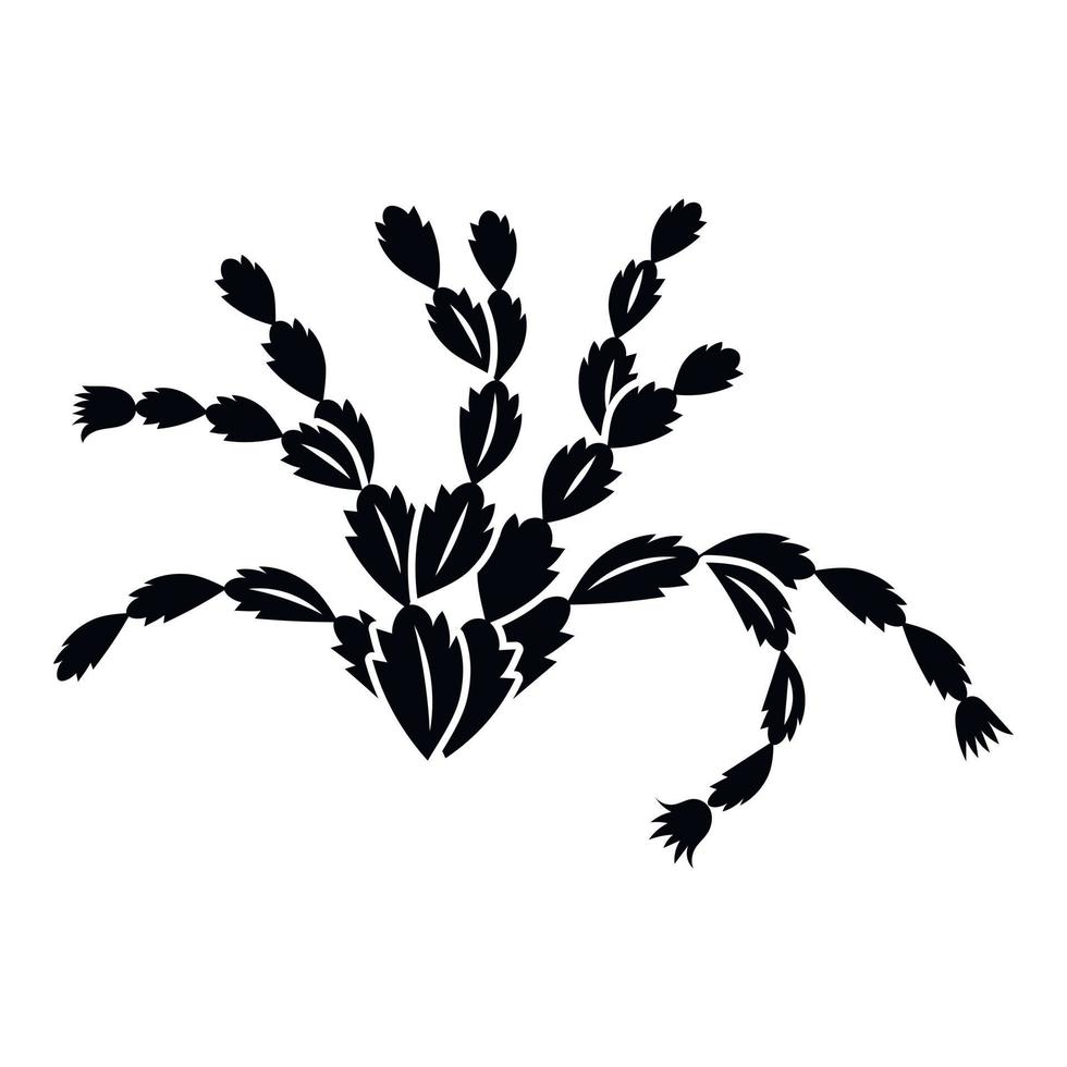 Succulent plant icon, simple style vector