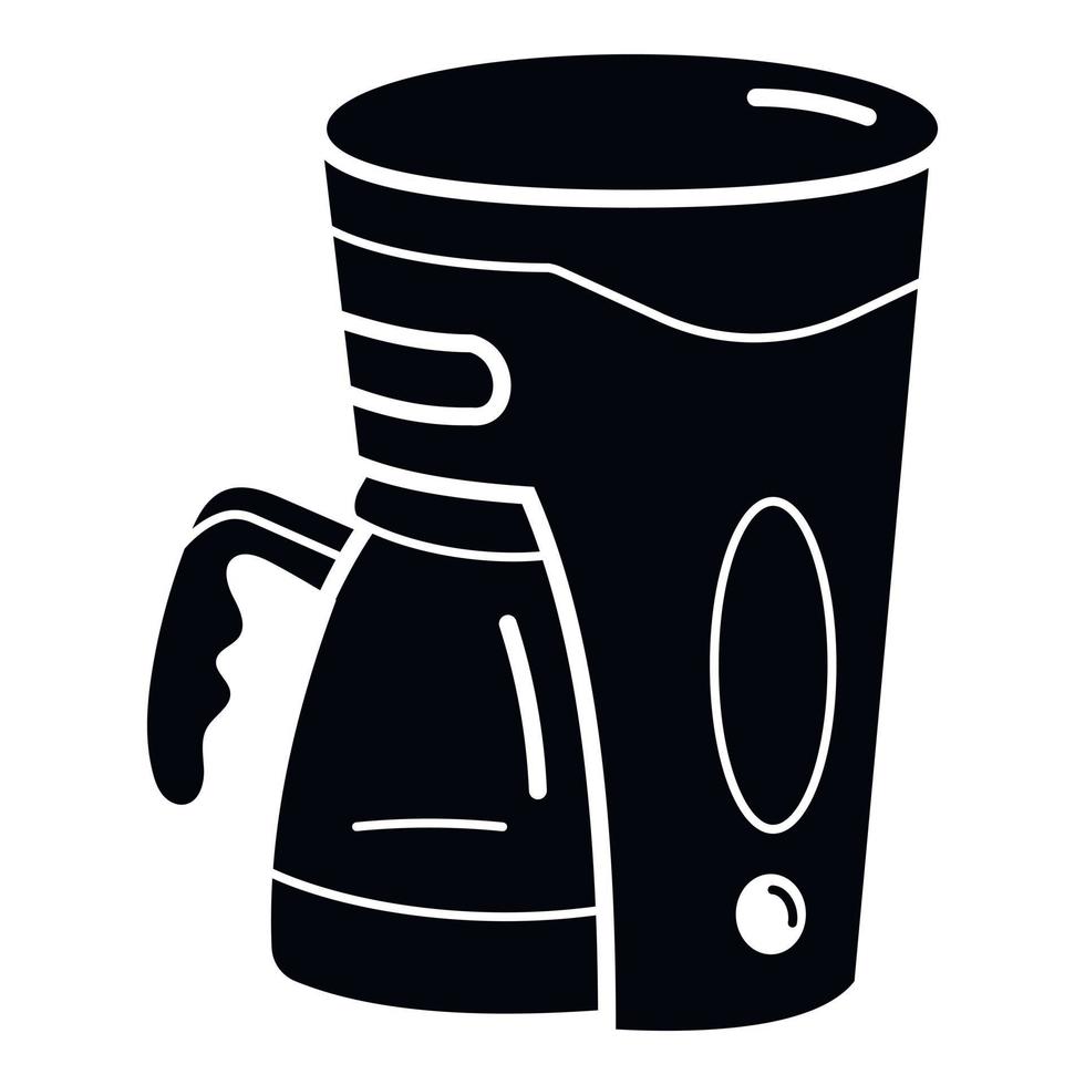 haciendo icono de máquina de café, estilo simple vector