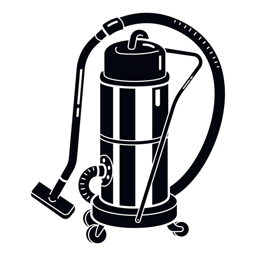 Big vacuum cleaner icon, simple style vector