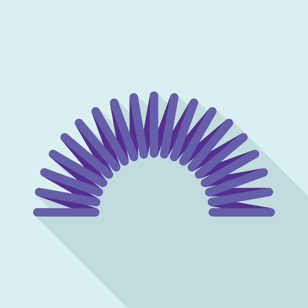 Toy spring icon, flat style vector