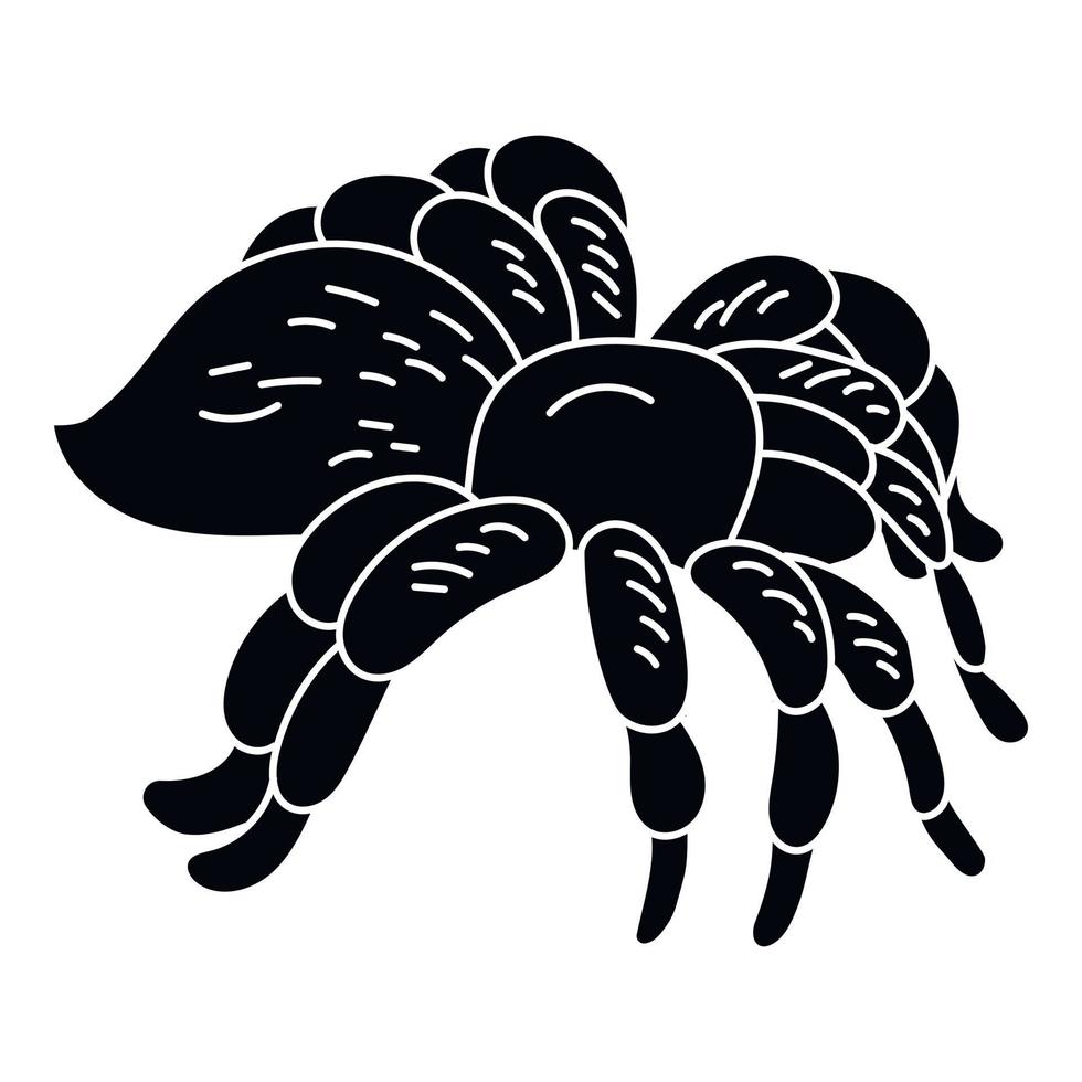 gran icono de araña tarántula, estilo simple vector