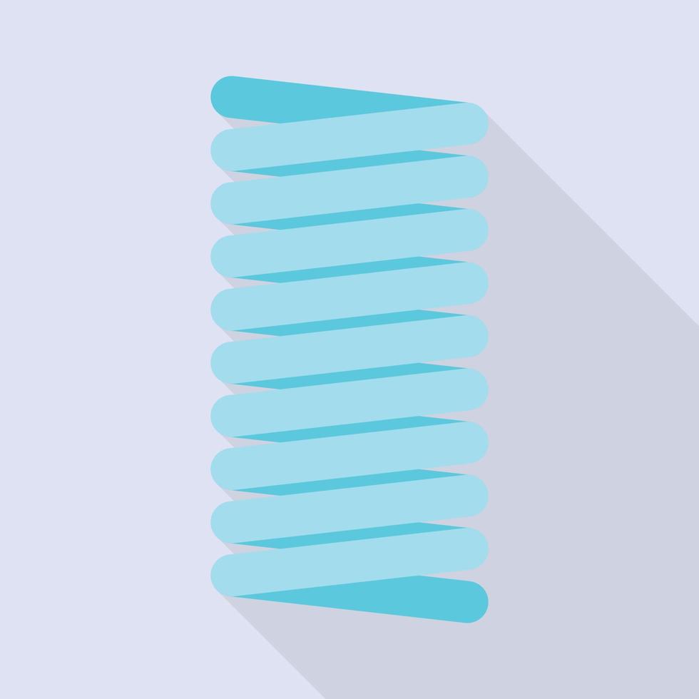 Colorful coil icon, flat style vector