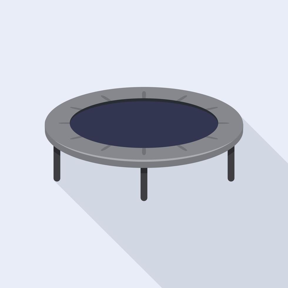 icono de trampolín, estilo plano vector