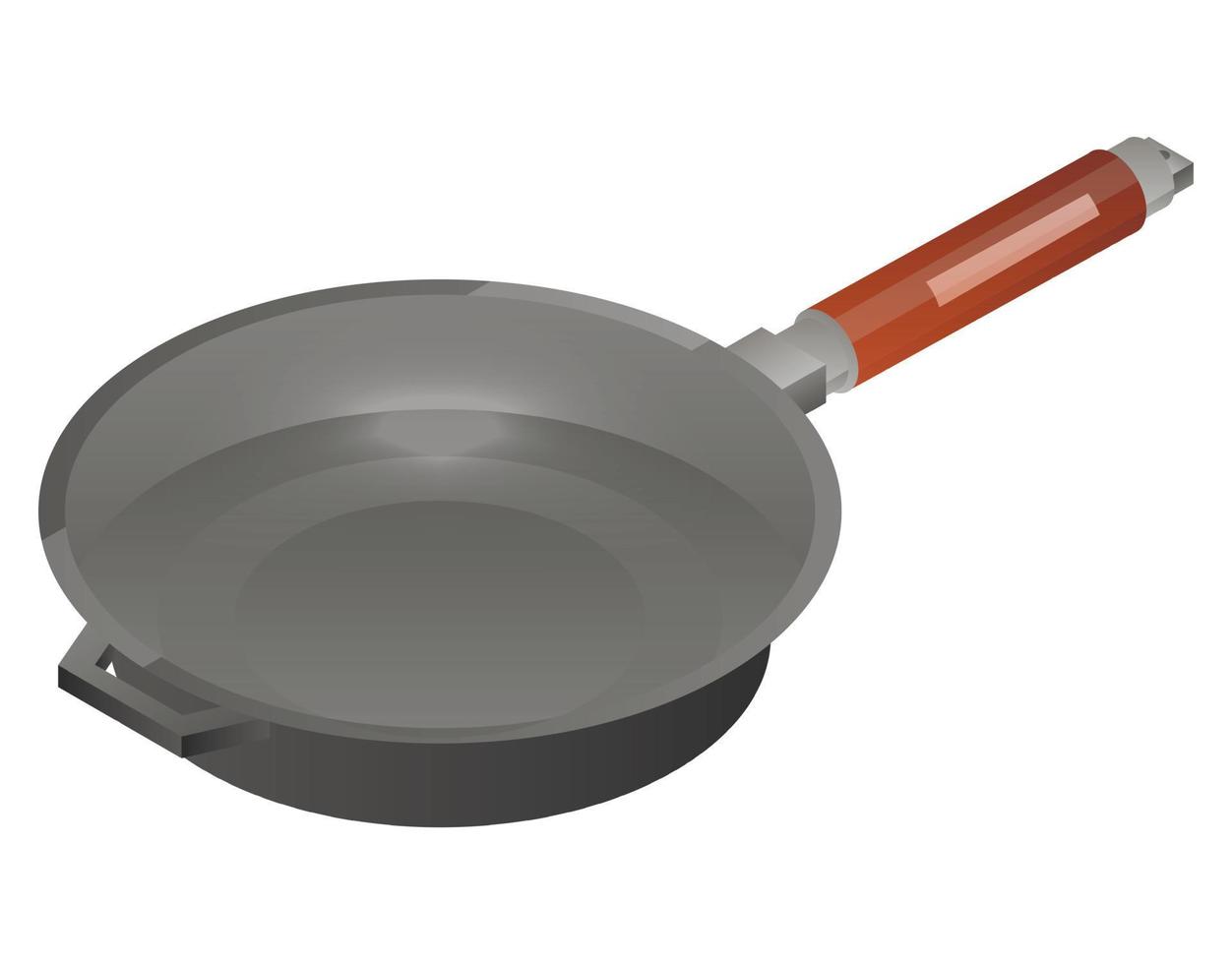 Kitchen griddle icon, isometric style vector
