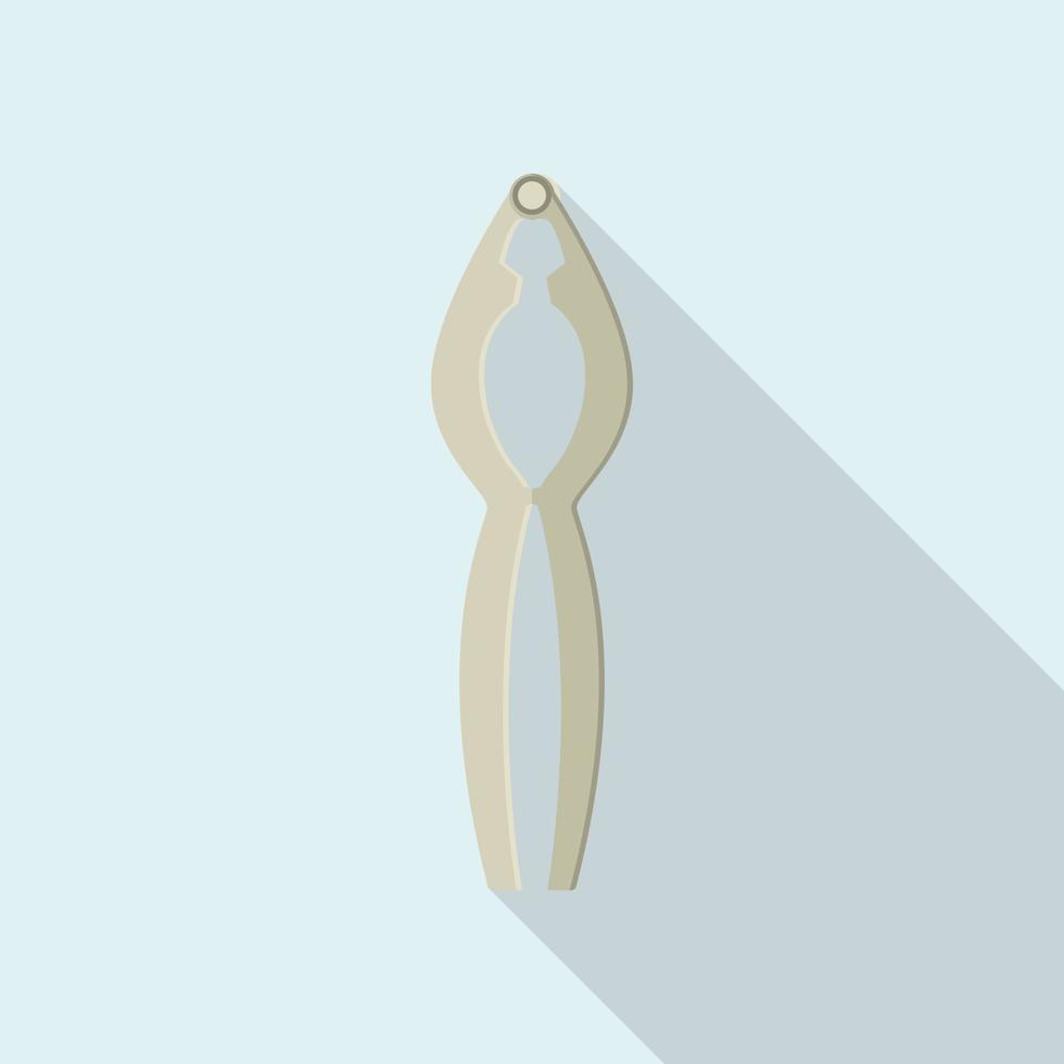 Pliers icon, flat style vector