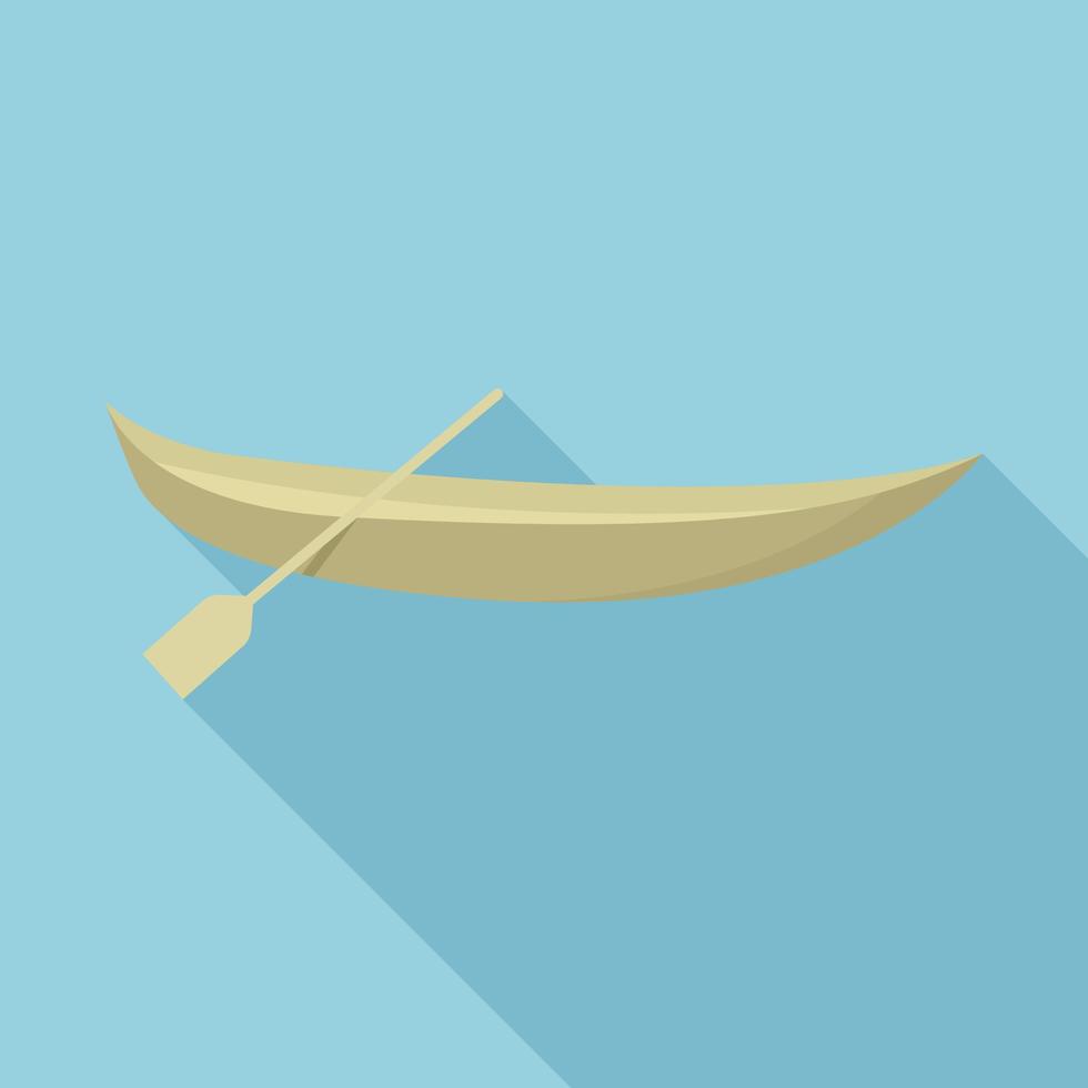 icono de barco de vietnam, estilo plano vector