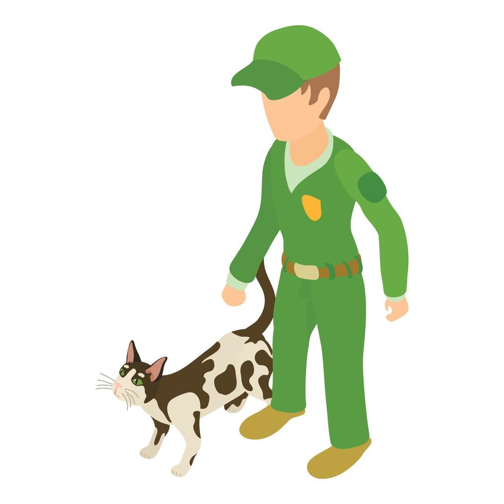 Veterinary services icon, isometric style vector