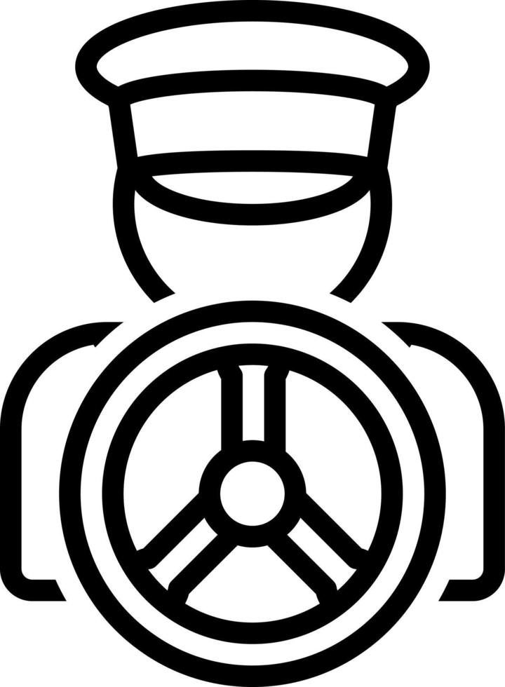 line icon for drivers vector