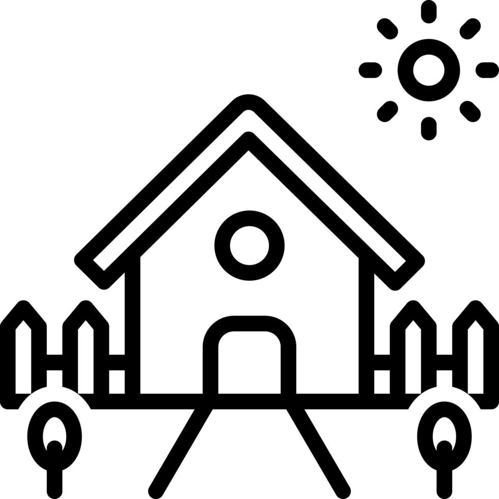line icon for yards vector