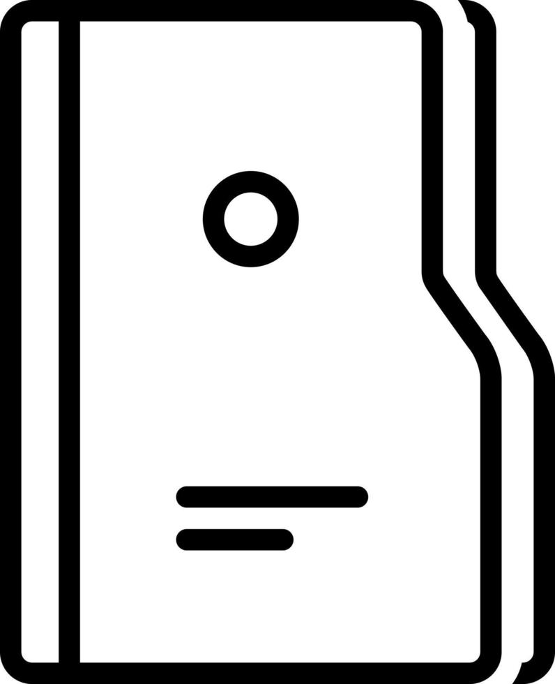 line icon for folder vector