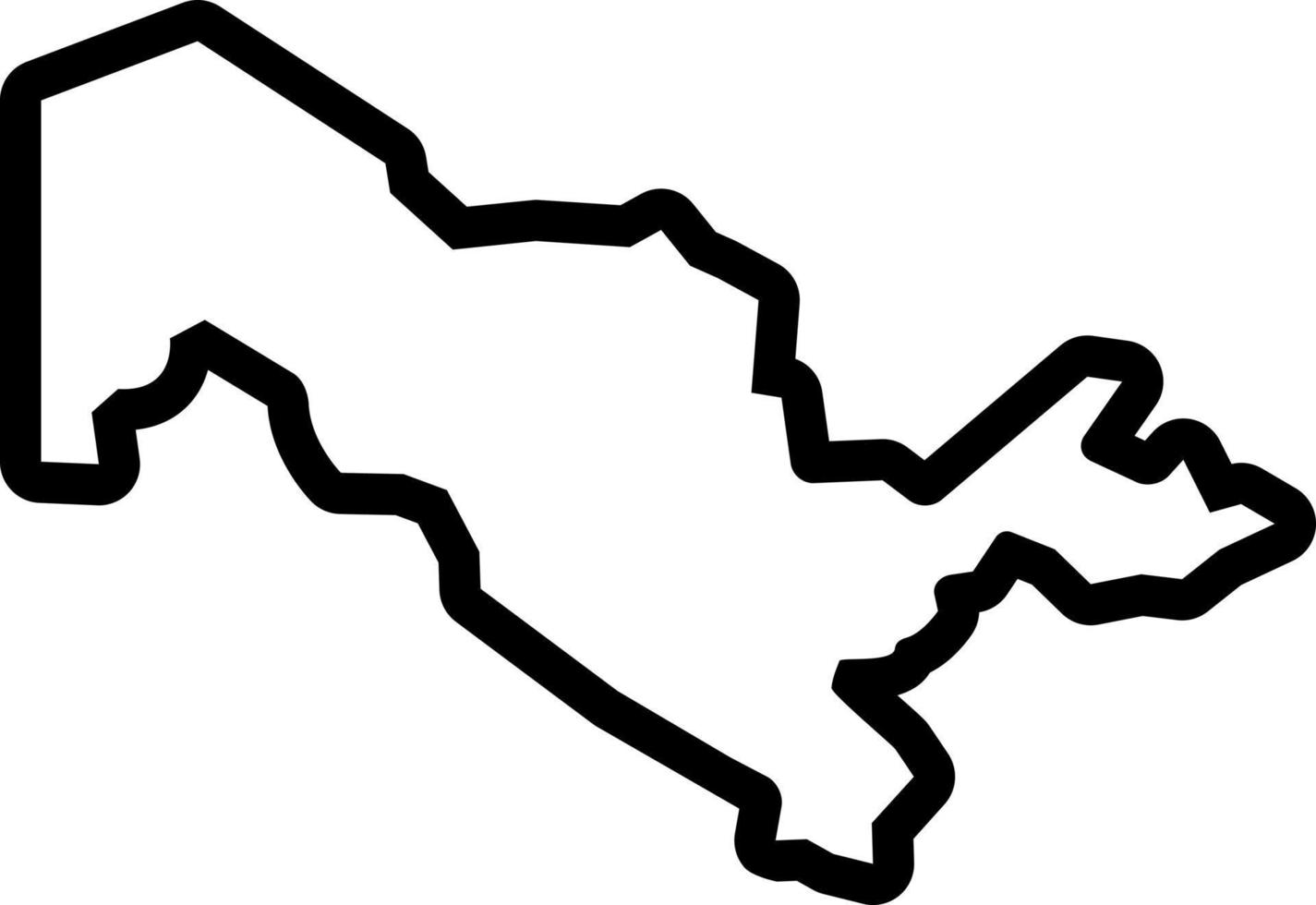 line icon for uzbekistan vector