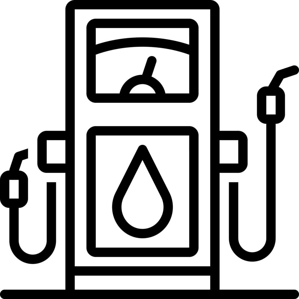 line icon for diesel vector