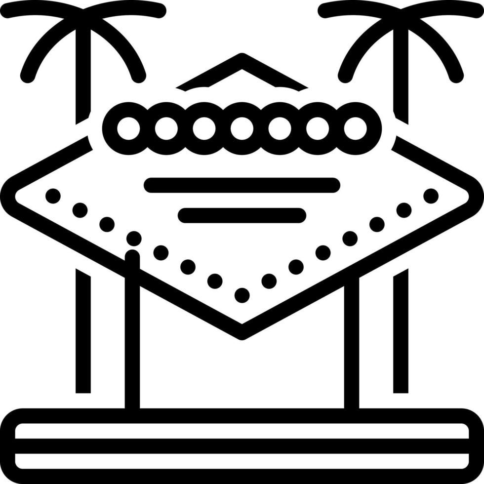 line icon for vegas vector